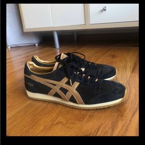 Onitsuka Tiger by Asics Black and Gold Sneakers